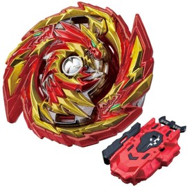 Battle Spinner Bust B155 Starter Set Master Diabolos Mb 2D & Sparking Launcher Gold, Suit for First Try Player, Children's Toy Gift for Christmas, Birthday, Children's Toy