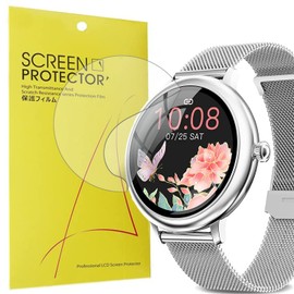 Blueshaweu Screen Protector Compatible with NAIXUES Smartwatch Women's 1.08 Inches, HD Clear Flexible TPU Screen Protector for NAIXUES Smartwatch CF08 (Pack of 6)