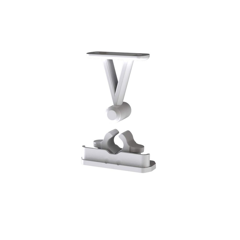White Sprung Viva Door Retainer Catch Clip Holder Caravan Motorhome