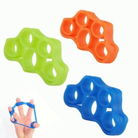 Finger Stretcher Resistance Bands, 3PCS Extensors Training Bands & Hand Grip Ring Muscle Power Training Rubber Ring Exerciser Gym Expander