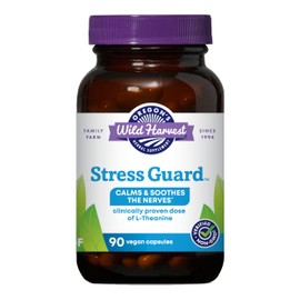 Oregon's Wild Harvest Oregon's Wild Harvest, Stress Guard, L-Theanine Supplement for Natural Relief, 90 Capsules