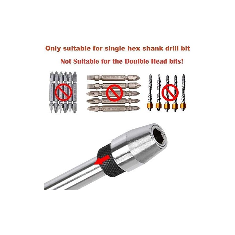 Yakamoz 12 inch Length Quick Release Screwdriver Drill Bit Holder