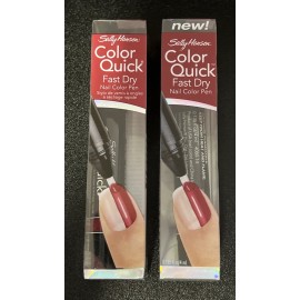Sally Hansen Color Quick Fast Dry Nail Color Pen, 14 Crimson (Pack of 2)