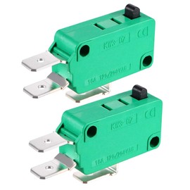 sourcing map 2PCS KW3-OZ-5 16A 125/250VAC SPDT NO NC Short Straight Lever Type Micro Limit Switches