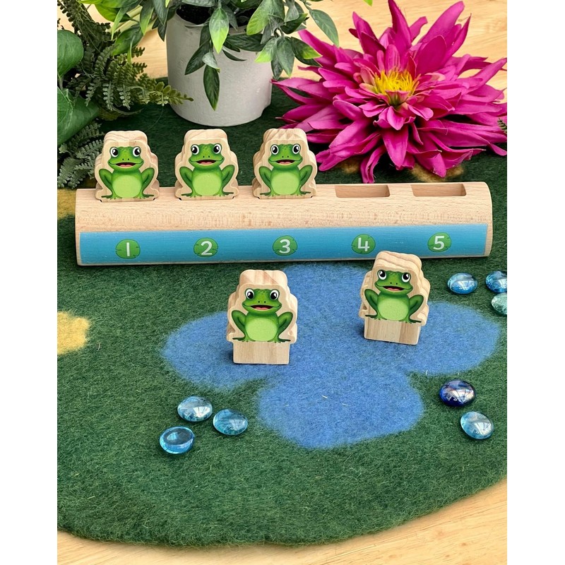 Yellow Door Five Frogs on a Log Number Line Tool