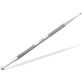 InstrumenteNrw Acupressure Pen Point Finder Meridian Pen Stainless Steel Ball Diameter 2/5 mm Acupuncture Pen Acupressure Pen Acupuncture Rod (Stainless Steel)