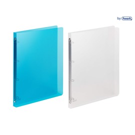 Favorit 400116630 Polypropylene Binder Lumina 22X30 4 Round Rings Diameter 15 mm, Blue