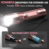 WdtPro LED Flashlight High Lumens SR2000 Pro, 2 Pack Brighter