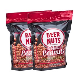 BEER NUTS Original Peanuts - Sweet & Salty Bar Nuts - Gluten Free, Kosher, Low Sodium Peanut Snacks Made In The USA - 30oz Resealable Bag (Pack of 2)