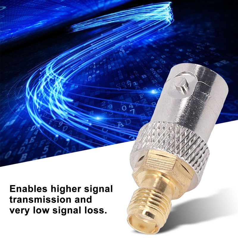 10Pcs RF Coaxial Cable Adapter SMA Female to BNC Female