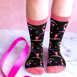 Gymnastics Gifts - Perfect Socks for Girls, Ideal For 7, 8, 9 Year Old Girl Gifts, Unique Stocking Stuffers for Teen Girls, Christmas Presents, Gymnastics Coach gifts, Warm and Soft Gymnastics Stuff