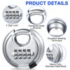 Maitys 10 Pack 4 Digit Combination Locks Stainless Steel Code