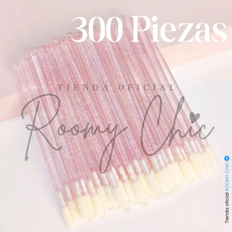 300pzs Lip Brush Desechable Para Pestañas Microblading Labio