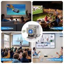 Poxtedsr AK.BLBJF.Z11 Replacement Projector Lamp Compatible with ACER X1340W P1340W P1341W X1340WH P1340WG, with Housing