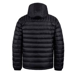 Men's Down Jacket Hooded Packable Down Puffer Jacket Lightweight Water-Resistant Insulated Down Jacket Upgrade Black XXL