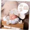 IWOWHERO 1set Newborn Cotton Scratch Gloves Hat Foot Covers Set