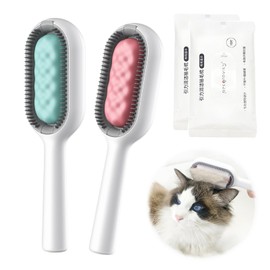 Cat Brush with Water Pet Hair Removal Comb with Water Tank Portable Multifunctional Cat Brush for Massage, Care and Hair Removal