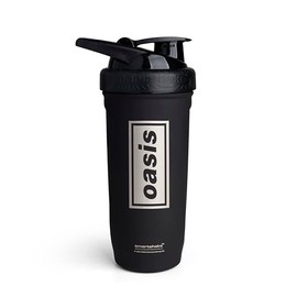 Smartshake Reforce Shaker Acero Inoxidable 900 ml – Edición Oasis Rock Band, Antiderrames, Ultraligero, Libre de BPA/DEHP, Mezcla Silenciosa y Durader