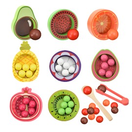 Montessori Toy for 3 Years, AolKee Colour Sorting Toy for Toddlers, Baby Wooden Toy, Wooden Toddler Toy, Toddler Learning Toy from Age 3