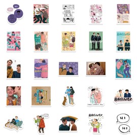UoQo 50pcs Heartstopper Stickers for Adults, Movie Merch Waterproof and Reusable Cute Scrapbooking Anime Stickers Aesthetic for Laptops Phones Scrapbooks and Skateboards Visco Stickers
