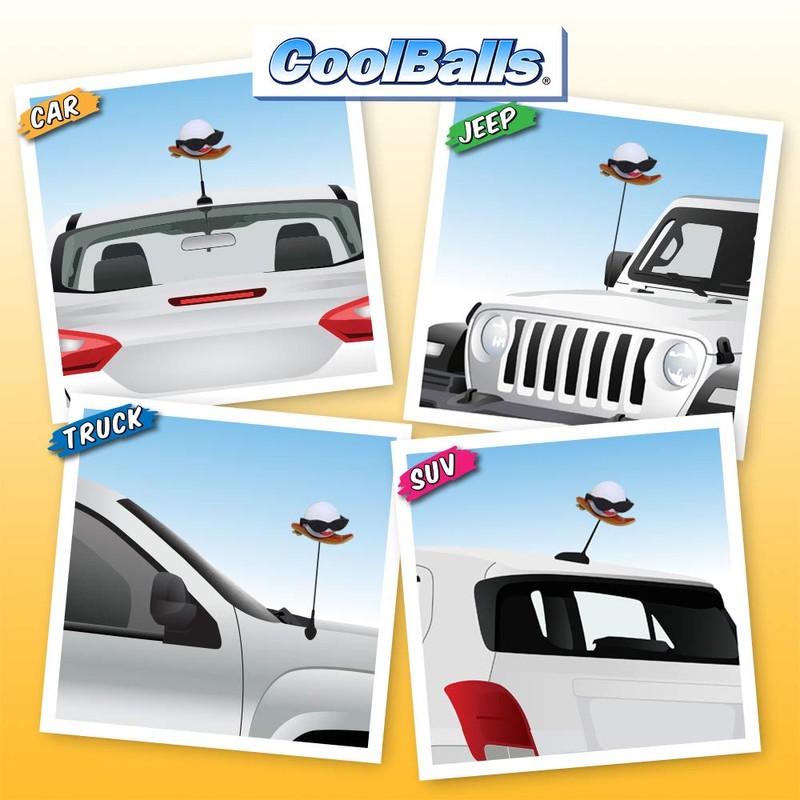 Coolballs Cool Wahini Surfer Surfing Car, Truck, or SUV Antenna