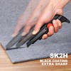 HAUTMEC 18mm Heavy Duty Utility Knife with Fin Design, Ratchet