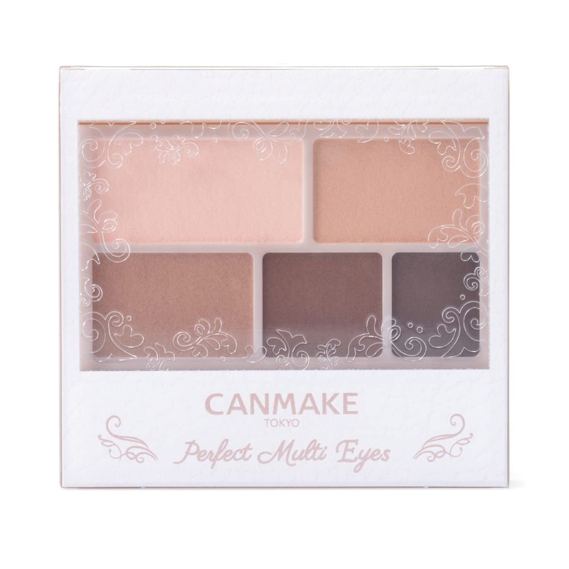Canmake Perfect Multi Eyes Eyeshadow 01 Rose Brown, 0.1 oz.