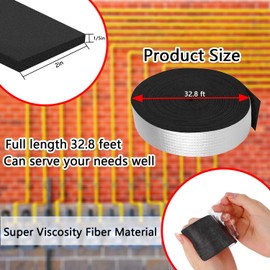 Pipe Insulation Wrap 2" Wide X 32.8 Ft Outdoor Foam Freezer Tape with Aluminum Foil, Winter Cold Hot Water Pipe Winterizing Heat Preservation, Self-Adhesive Wrap for Reduce Heat Loss (1 Roll) 胶带