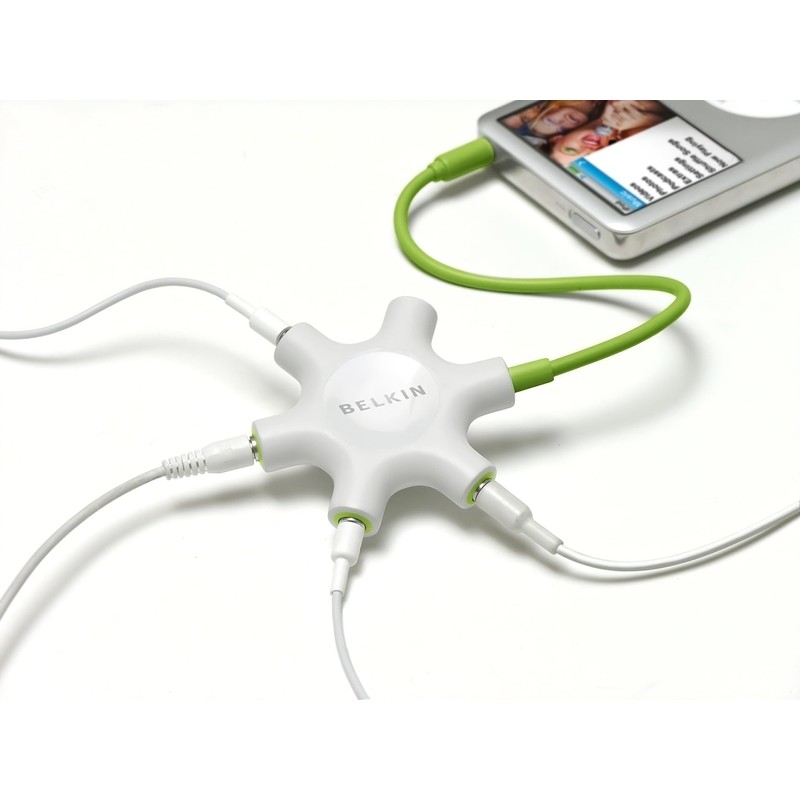 Belkin MixIt Colour Range Rockstar Multi 5 Way Splitter for