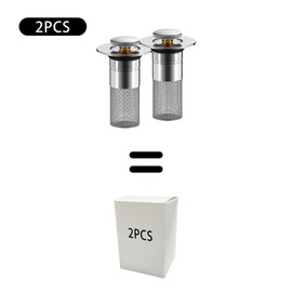 Bathroom Sink Stopper Hair Catcher, Universal Pop Up Sink Drain Filter with Stainless Steel Filter Basket, Bathroom Sink Drain Strainer:_3 PCS