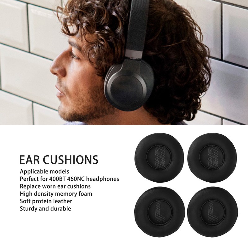 2 Pairs Ear Pads Professional Protein Leather Comfortable Replacement Ear