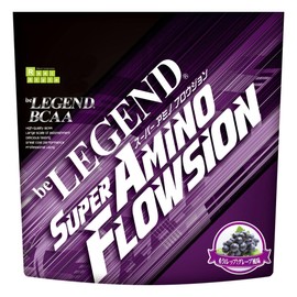 ビーレジェンド BCAA グルタミン シトルリン 必須アミノ酸 SUPER AMINO FLOWSION もう１レップ グレープ 風味 420g