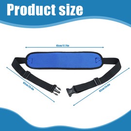 IKOPFLN Non-Slip Seat Belt Thick Chair Abdominal Area Adjustable Anti-Fall Slip with Buckle for Elderly Seniors (Blue), blue