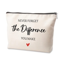 Going Away Gifts for Coworkers: Makeup Bag Appreciation & Retirement Gift - Cosmetic Bag for Women Leaders & Friends