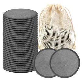 14 Pieces Reusable Makeup Remover Pads for Face and Eye Cleansing