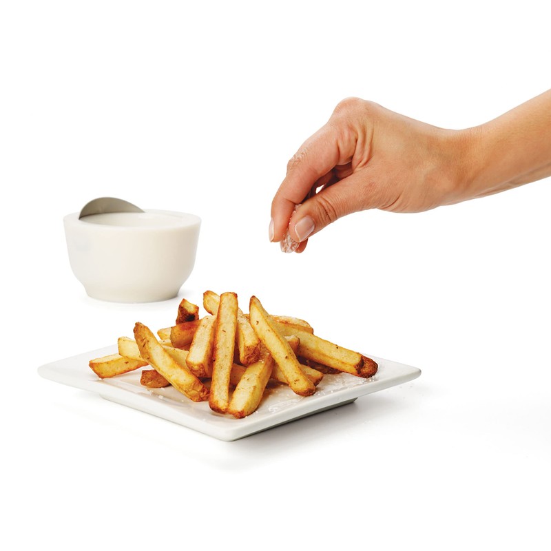 Chef'n Dash Salt Cellar with Flip Top Cover, Coconut