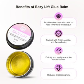 Curacoro Eazy Lash Lift Glue Balm, Nourishing Lash Lift Adhesive for Eyelash Curling & Lamination | Hydrating, Long-Lasting Lash Lift Balm