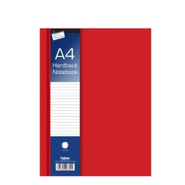 Just stationery A4 Ruled Hardback Book
