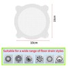 50 Pack Disposable Shower Drain Cover, Drain Hair Catcher Mesh