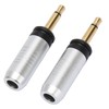 3.5mm Repair Plug Solder Type Gold Plated Replacement Mono Male