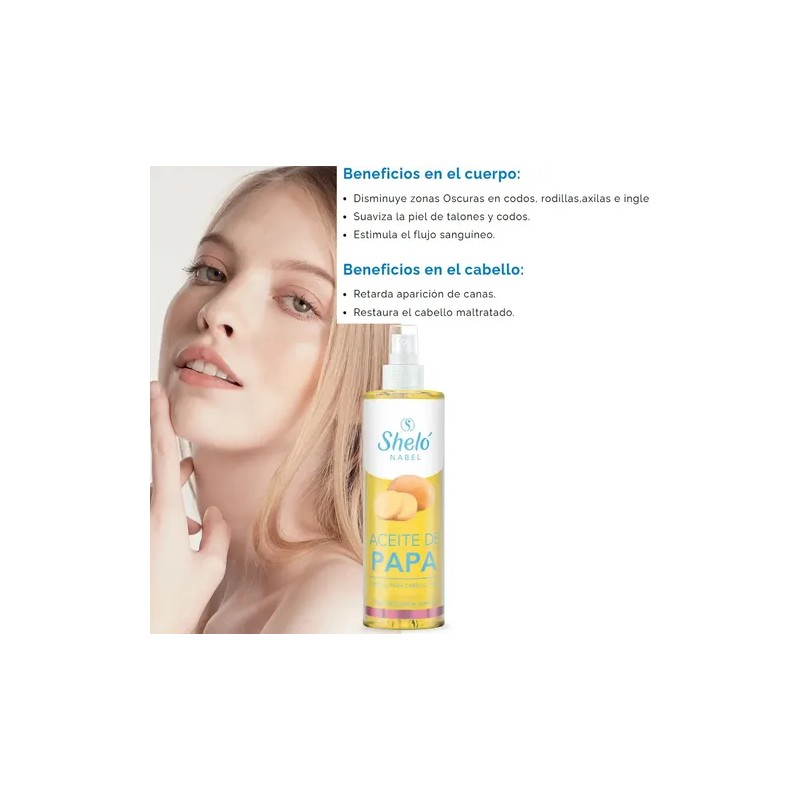 Aceite De Papa Shelo Nabel Desmanchador Facial Antiarrugas