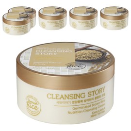 Kwalilnara Face Wash Story Nutrient-rich Sprouted Brown Rice Cleansing Cream, 300ml, 6 Pieces / 과일나라 세안이야기 영양듬뿍 발아현미 클렌징 크림, 300ml, 6개