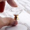 MDPLY 5 Pack Crystal Glass Cabinet Knobs - 30mm Clear
