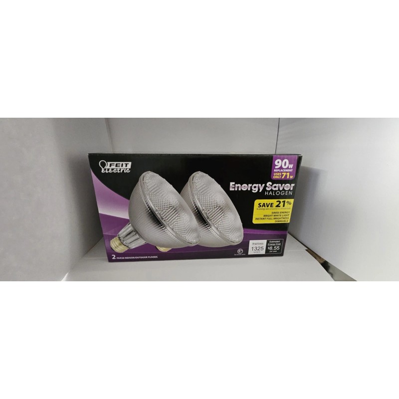 Feit electricIndoor/Outdoor PAR38 Flood Medium Base 90W Replacement Bulb, 2-pack