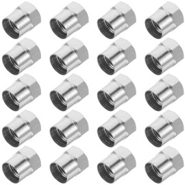 Ciieeo 20Pcs Stainless Steel Tire Valve Stem Caps Durable and Reliable Valve Caps for Automobile Easy Installation Dust Protection for Cars and Bicycles
