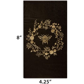 C.R. Gibson Honeycomb Hive Gold Foil Guest Napkins, 16 Count (TW8-25361)