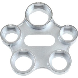 Universal Aerator Wrench Tap Aerator Assembly Disassembly Tool 10 Sizes for Replacement Aerator (Color : Silver)