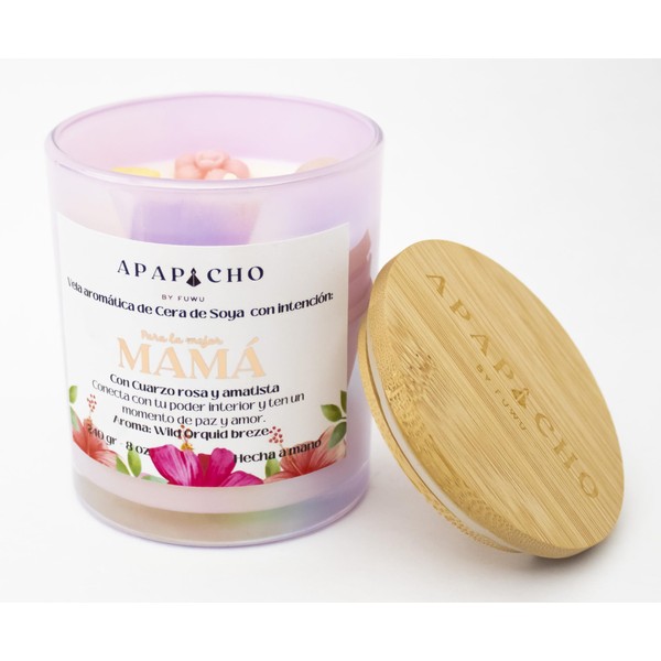 Fuwu, velas aromaticas con intención Para Mamá hechas de cera