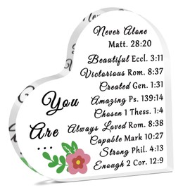 Christian Gift for Daughter Goddaughter Birthday Religious Acrylic Plaque Inspirational Christian Gifts for Mum Sister Coworker Friends Encouragement Decorative Signs Plaques Easter Faith Baptism Gift