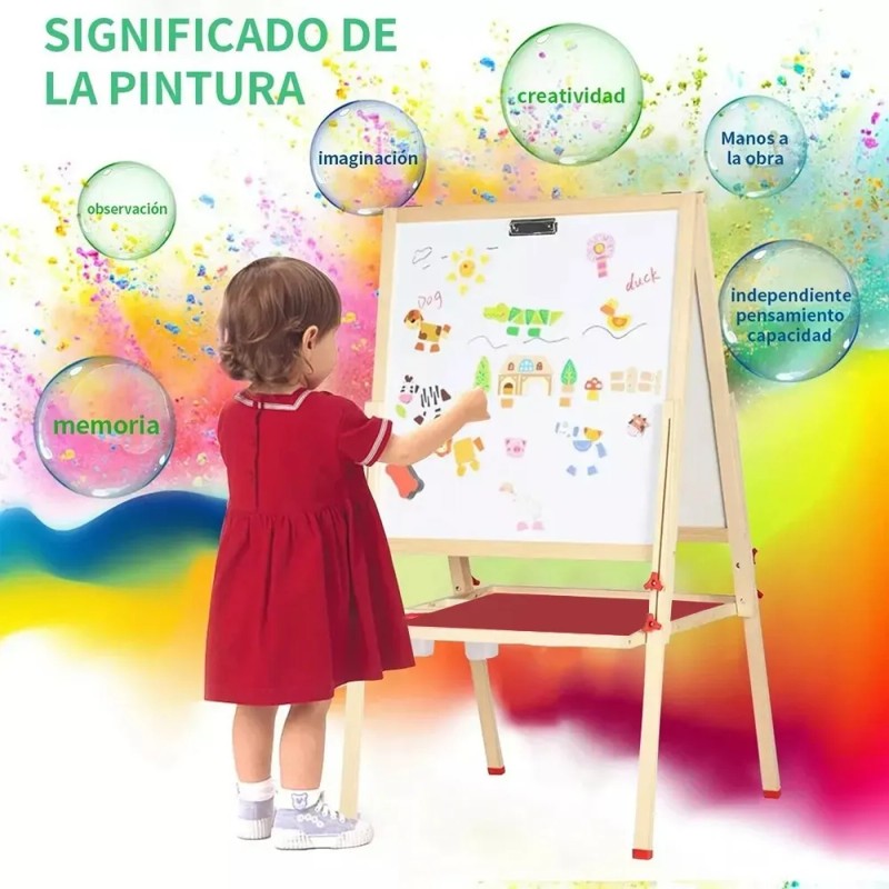 Pizarron Magnetico Caballetes Infantiles Niños Arte Juguete